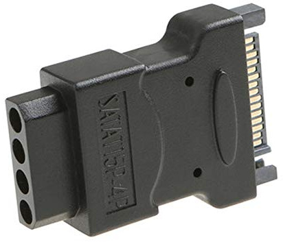 Q10 SATA 15pin Stecker auf 4pin Molex Buchse, Stromstecker Anschlusskabel Molex auf Sata Netzadapter Adapter Konverter für SATA Stromkabel für PC Festplatte Lüfter