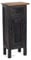 DESIGN DELIGHTS Holz FLURSCHRANK Plant 80 | 80x36x25cm (HxBxT), Mahagoni Recyclingholz | Shabby Chic Telefontisch | Farbe: 04 schwarz-Natur