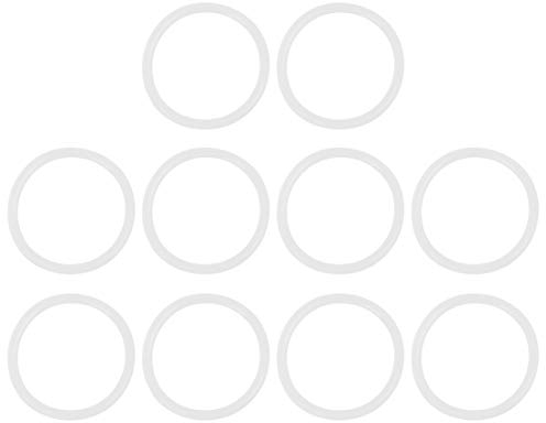 X AUTOHAUX 10Stk. Silikon O-Ringe, 42mm OD 35mm ID 3.5mm Breite VMQ Dichtung für Kompressor Ventile Rohr Reparatur, Weiß