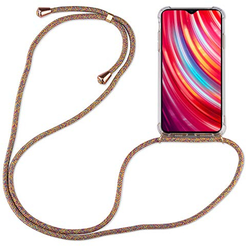 betterfon Hülle Kompatibel mit Xiaomi Redmi Note 8 Pro | Handykette Smartphone Halskette Hülle mit Band | Handyhülle mit Kordel zum Umhängen Kompatibel für Redmi Note 8 Pro | Rainbow