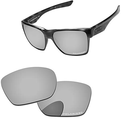 PapaViva Verres de rechange pour lunettes de soleil Oakley TwoFace XL OO9350 58 mm, argent chrome, TwoFace XL
