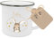 Manufaktur Liebevoll Emaille Tasse Kinder Geschenk personalisiert Kindertasse Hase Geschenk mit Name Kinder (Motiv “Felix Hase”)