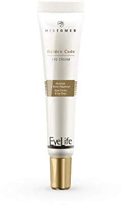 Histomer Augencreme für Taschen und Augenringe, Golden Code Eye Cream, Anti-Falten- und Anti-Aging-Creme, reich an Bio-Flavonoiden, reinem kolloidalem Gold und Stammzellen von Marrubium, 15 ml