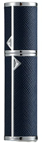 VVGAOGES Atomizador Perfume Recargable,Mini Spray de Perfume,Portátil Botella de Perfume,Botella Vacío Pulverizador para Viajes 5ml(YB-Azul oscuro)