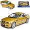 B*M*W 3er M3 E46 Coupe Phönix Gelb 1998-2007 1/18 Solido Modell Auto mit individiuellem Wunschkennzeichen