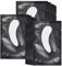 Lunamoon Augenpads für Wimpernverlängerung Wimpern Pads Wimpernverlängerung Pad Eyelash Pad Wimpern Färben Pad Wimpernlifting Pad Eye Gel Patch for Eyelash Extensions 50Paar(Willowleaves Black)