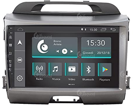 Radio de Coche para Kia Sportage con cámara, GPS y Amplificador Infinity de Serie Android GPS Bluetooth WiFi USB Dab+ Touchscreen 9 4core Carplay AndroidAuto