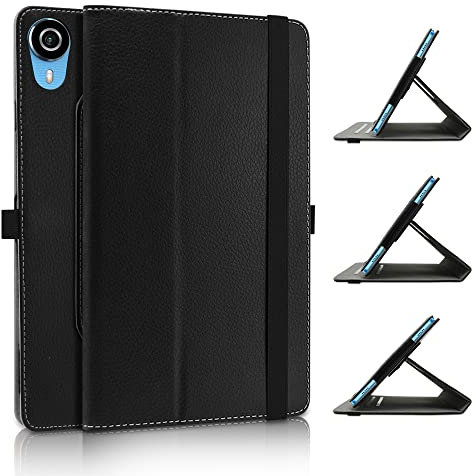 JRTAL Funda para Teclast P25T, Rotación de 360 Grados Carcasa con Función de Stand Soporte Cover para Teclast P25T 10 Tablet - Negro