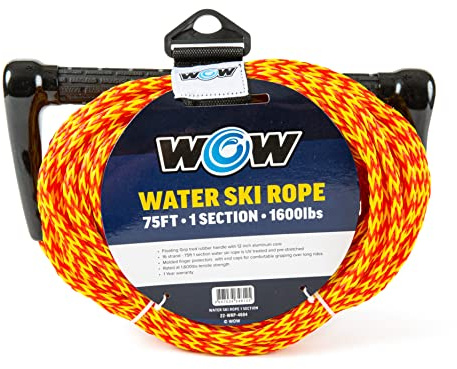 Wow Sports 75 ft Water Ski Rope - UV Treated - Floating Handle