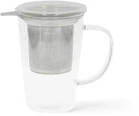 Neavita Infusiera In Vetro Con Filtro In Acciaio 400ML