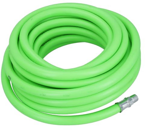 AB Tools 10 Metres Soft Rubber Hi-Vis Air Compressor Hose Airline 1/4 BSP Male Thread