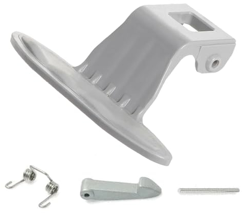 TALENTEC home - Kit Completo Tirador Puerta Lavadora Compatible con LG | Ref. MEB61841201 | Plástico ABS | Color gris | Listado Modelos Compatibles | 1 Unidad