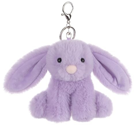 Apricot Lamb Hase Kaninchen vid bunny keychain Netter Schlüsselanhänger, weich gefüllte Plüsch Schlüsselanhänger Spielzeug für Kinderrucksack, Geldbörse, 11 cm