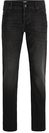 JACK & JONES Male Men's Regular Fit Jeans Comfort Stretch | Mid Rise, Zip Closure | Durable Fabric