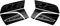 Aufkleber-Set für 2 Koffer, kompatibel mit BMW R 1250 RS 2022-2024 FM-VR1250RS-01 (Triple Black)