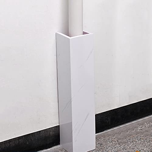 XBDLYQBD Pipe Hider Under Sink, Indoor Outdoor Bathroom Wide 10 15 18 20 30 cm Ac Split Line Cover/Enclosure Easy to Cut & Install, Pipework Ducting Raceway Concealer
