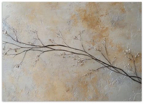Feeby - 3d Tapete - 300x210cm - Fototapete Schlafzimmer - Zweig Blumen Knospen - Deko Wohnzimmer - Wallpaper - Wand Deko - Wandtapete - Wandbild XXL - Tapete - Wanddeko - Vliestapete - Wandbilder