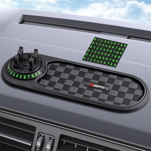 HAAXSHOB 2 Pièces Tapis Antidérapant Voiture Tableau de Bord, pour Citroen c4 Cactus 2019-2022 Tapis Résistant Lavable Réutilisable,B