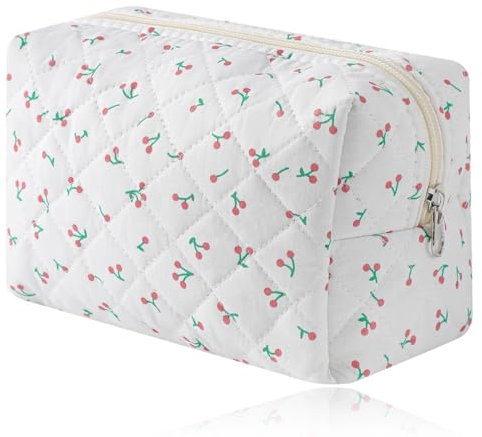 Trousse de Toilette Femme Voyage, Trousse Maquillage, Pochette Maquillage Grande Capacité Voyage Motif Floral