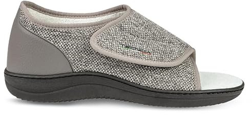 EXTRO STYLE - Scarpe Ortopediche Donna e Uomo Tecnica 4 Jak - per Alluce Valgo, Fasi Post Operatorie - Antibatteriche e Ipoallergeniche - Antiscivolo e Plantari Estraibili - Grigio, 38