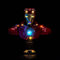 Light Kit Compatible with Lego Iron Man MK4 Bust 76327 (No Model), Decoration Lighting Set Compatible with Lego Iron Man MK4 Bust - Standard Version