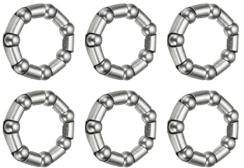 YELARXI Bike Ball Bearings, Bicycle Crank Bearing Retainer Stainless Steel Caged Wheel