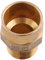 Sanitop-Wingenroth 11160 7 Rotguss-Übergangsnippel Nummer 4243G, 1 Stück, 22 mm x 1/2 Zoll AG