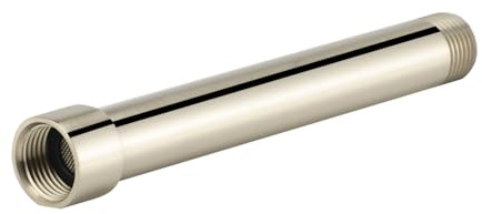Shower Arm Extension, Shower Head Extender Water Outlet Lowers Existing Shower Head, Brushed Nickel Finish Made of Solid Metal by Purelux