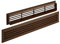 SOTECH Rejilla de ventilación BRISE 457 x 92 x 17 mm marrón doble cara transparente perforación ranurada rejilla de ventilación