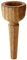 Lechgold MUN28 Mundstück für Alphorn 28 mm (aus Nussholz, Kesselweite: 28 mm, Kesseltiefe: 25 mm, Durchgangsbohrung: 5,5 mm)
