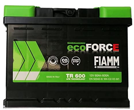BATTERIA AUTO FIAMM ecoFORCE AFB START&STOP - 60Ah 600A POSITIVO DX (+)