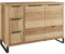 Woodkings Sydney Waschtisch I BxHxT: 105x74x45 cm I aus massiv Holz Wildeiche I edler Waschtischunterschrank für das Badezimmer I Badmöbel auch für Gästebad I schwarzer Metallfuß optional