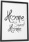 Papierschmiede® Typografie Poster, A4 fertig gerahmt (Rahmen: Material und Farbe wählbar), Wanddeko Bild mit Spruch in schwarz-weiß, Wohnzimmer, Schlafzimmer, Küche, Home Sweet Home