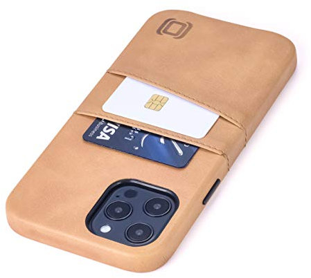 Dockem Exec M2 Étui Portefeuille pour iPhone 12 Pro Max, Etui Porte-Cartes avec Plaque Métallique Intégrée pour Montage Magnétique, Série M (Kaki)