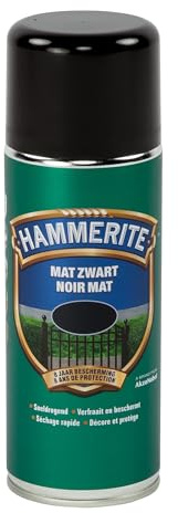 Hammerite Noir Mat (Aerosol) - Noir - 0,4 L