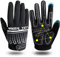 Fitness Handschuhe Herren Vollfinger Damen Traininghandschuhe Kraftsport Fitnesshandschuhe Handgelenkschutz Rutschfest Sporthandschuhe, für Bodybuilding Gym Krafttraining Training (Schwarz, M)