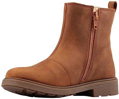 Clarks Astrol Orin K, Stivali Chelsea Bambine e ragazze, Marrone (Tan Leather), 29 EU