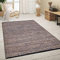 Paco Home Teppich Wohnzimmer Kurzflor Jute Handgewebt Meliertes Ethno Muster Naturfaser, Grösse:300x400 cm, Farbe:Blau