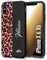 CUSTOMIZZA - Custodia cover nera morbida in tpu compatibile per iPhone X - Xs leopardato rosa fucsia personalizzata nome iniziali