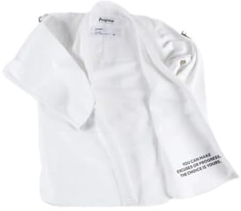 Progress Jiu Jitsu Academy Gi | Gi de BJJ léger avec ceinture blanche gratuite | Kimono BJJ pour hommes et femmes | Kimono de jiu-jitsu résistant aux déchirures pour l'entraînement et la compétition |