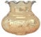 SAYOL - Tulipa de Cristal Sevilla ÁMBAR 15x15cm con Boca de 5 cm LB 529584D - LB 529584D