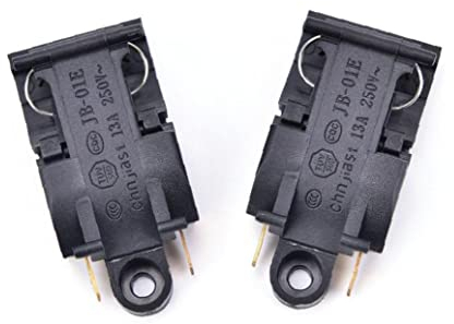 TOSSPER 2pcs Electrical Kettle Temperature Control Switch 13a Electric Kettle Thermostat Switch 2 Pin Terminal Kitchen Appliance Parts