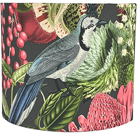 Tropical Jungle Animal Lampshade Ceiling Light Shade Bird Monkey Design Theme Exotic Green Palm Leaf Botanical Print