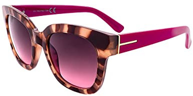 SQUAD Sonnenbrille Damen Quadrat Größe Groß Brille Rechteckig Fashion Elegant 100% uv400-schutz