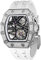 TSAR BOMBA Herrenuhr Automatik Diamant Uhren Herren- Japanisches Mechanische Uhrwerk-Saphirglas - 50M Wasserdicht-Lünette aus Kohlefaser-Silikonarmband-Luxus Leuchtend Quadratische Uhr