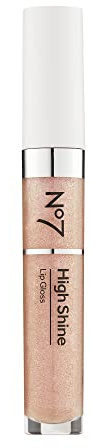 No7 High Shine Lip Gloss - Sparkling Rose - Moisturizing, High-Shine Lip Gloss with Jojoba Oil for Lips - Hydrating, Longwear Lip Makeup - Non-Sticky Formula (8ml)