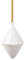 like. by Villeroy & Boch – Winter Glow ornament double cone, Premium Porcelain Christmas decoration, tree decoration, White / Beige