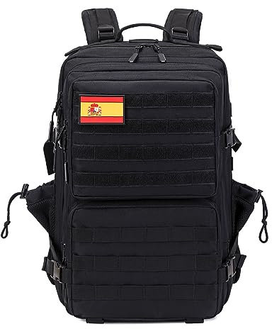 Delgeo 45L Taktischer Rucksack, Trekking Military Molle Rucksack Outdoor Wandern Camping Trekking Jagd Reisen für Damen Herren
