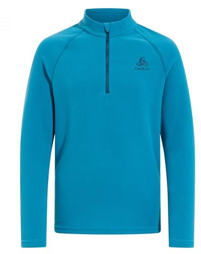 Odlo Kinder Langarm Shirt mit Reißverschluss RIGI, Saxony Blue, 164
