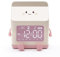 Qutsvosh 1 Stück Milchkarton Wind Milch Karton Elektronische LED Smart Clock Rosa